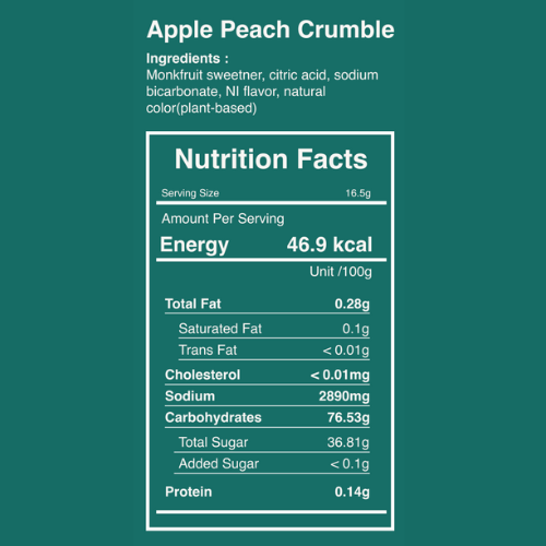 Apple Peach Crumble (Pack of 5)